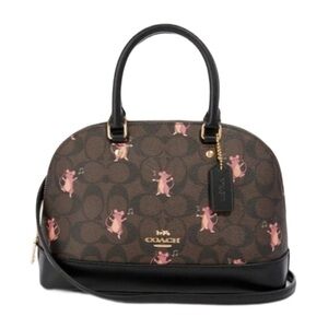 COACH NWOT: EXTREME RARE - MINI SIERRA SATCHEL SIGNATURE CANVAS PARTY MOUSE